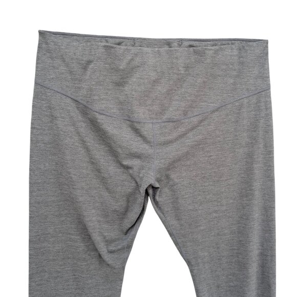 Nike Dri Fit Crop Leggings Womens Light Grey Stretch Pull On Athletic Pant Sz 2X - Picture 3 of 9